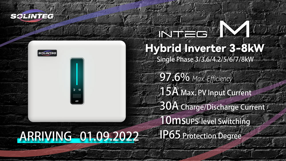 Solinteg launches Integ M 3-8kW new residential hybrid inverter