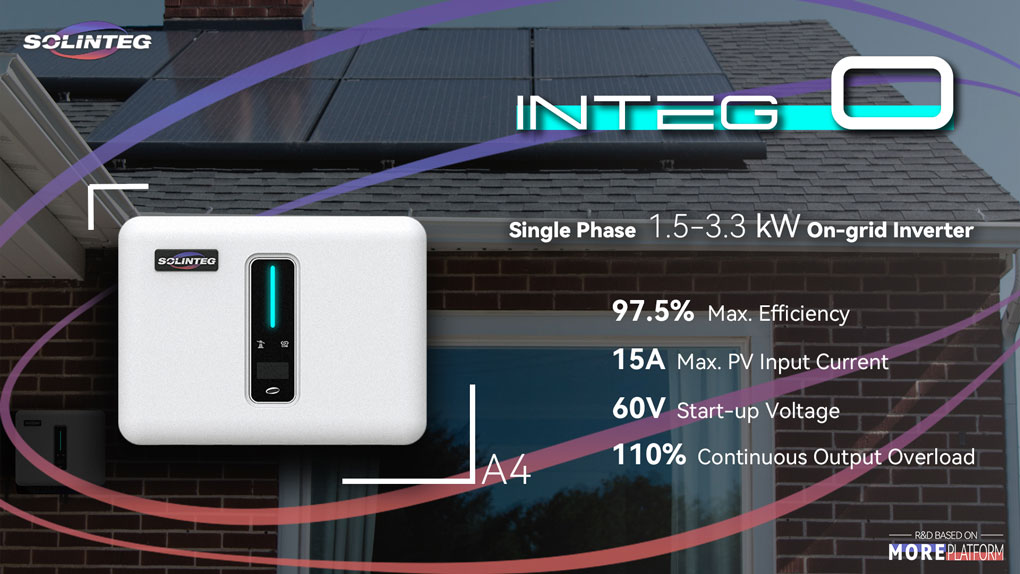 Solinteg launches new product: Integ O single phase 1-3.3kW compact on-grid inverter